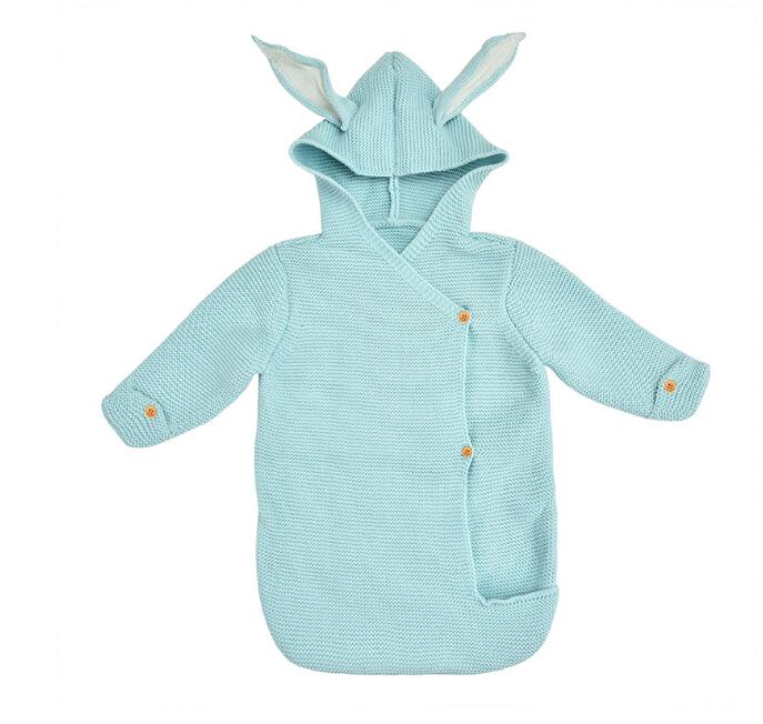 Cartoon Rabbit Ear Swaddling Baby Blanket