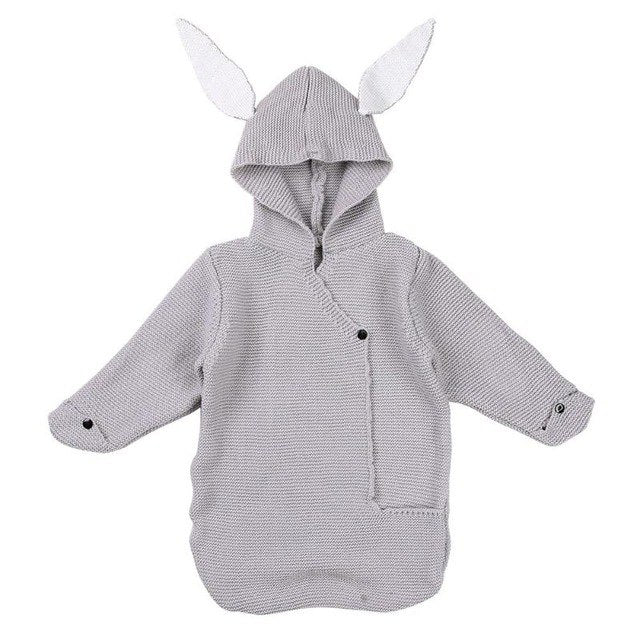 Cartoon Rabbit Ear Swaddling Baby Blanket