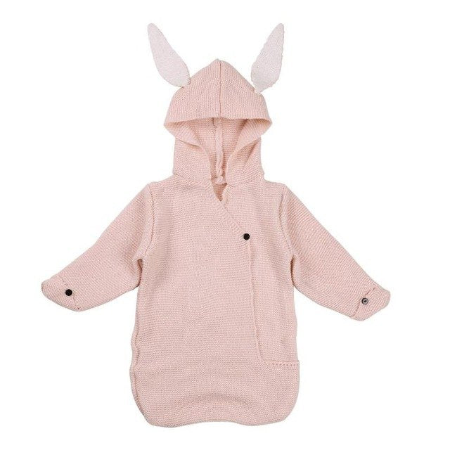 Cartoon Rabbit Ear Swaddling Baby Blanket