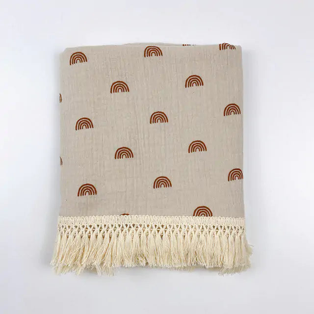 Cute Muslin Cotton Baby Blanket