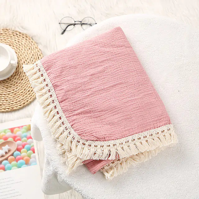 Cute Muslin Cotton Baby Blanket