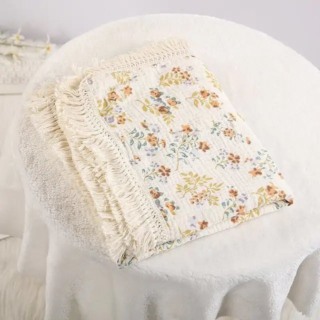 Cute Muslin Cotton Baby Blanket