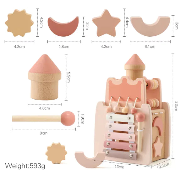 Pink  Wooden Castle