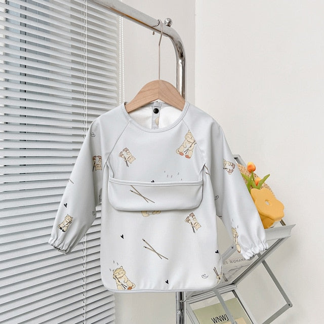 Baby & Toddler Long Sleeve Apron Bibs