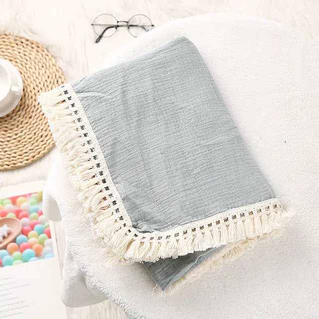 Cute Muslin Cotton Baby Blanket