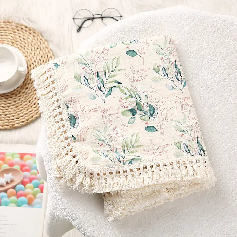 Cute Muslin Cotton Baby Blanket