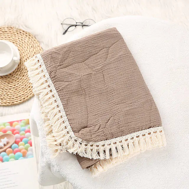 Cute Muslin Cotton Baby Blanket